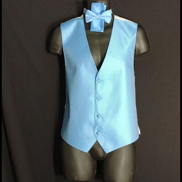 MEN'S LARR BRIO 3 PIECE FORMAL VEST & TIE SET SMA - Picture 1 of 7